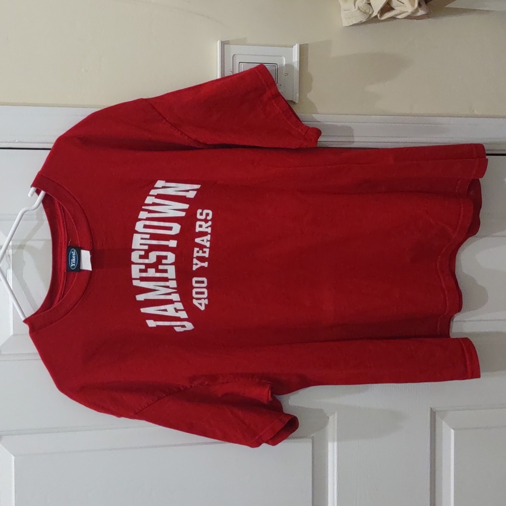 Men's red Jamestown shirt by Yikes size 2XL